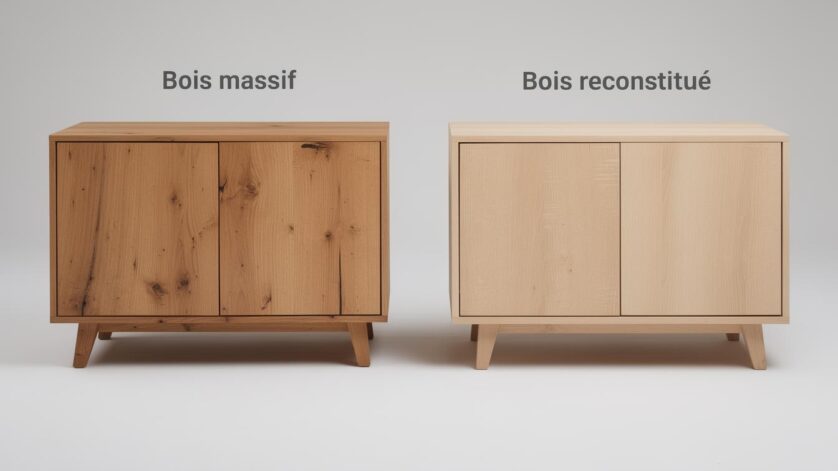 Bois massif vs bois reconstitué