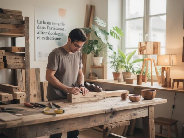 Le bois recyclé dans l’artisanat allier écologie et esthétisme