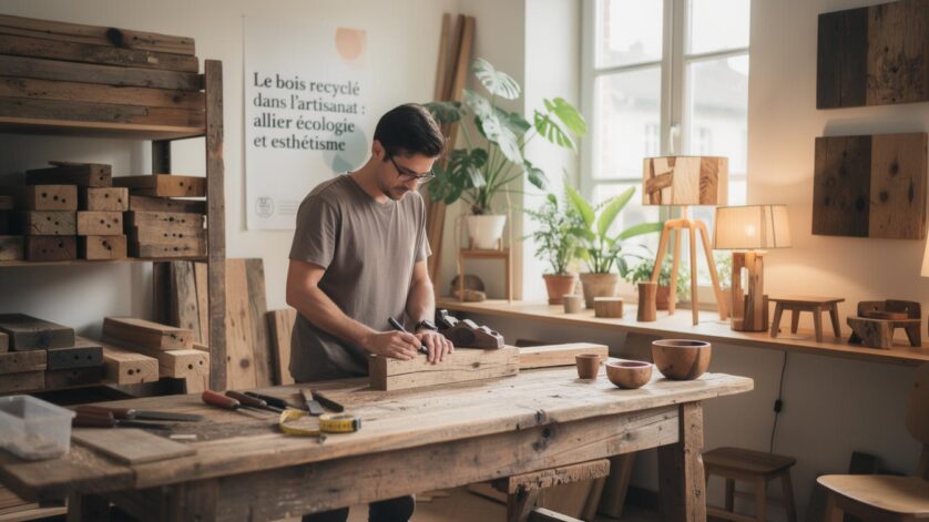 Le bois recyclé dans l’artisanat allier écologie et esthétisme